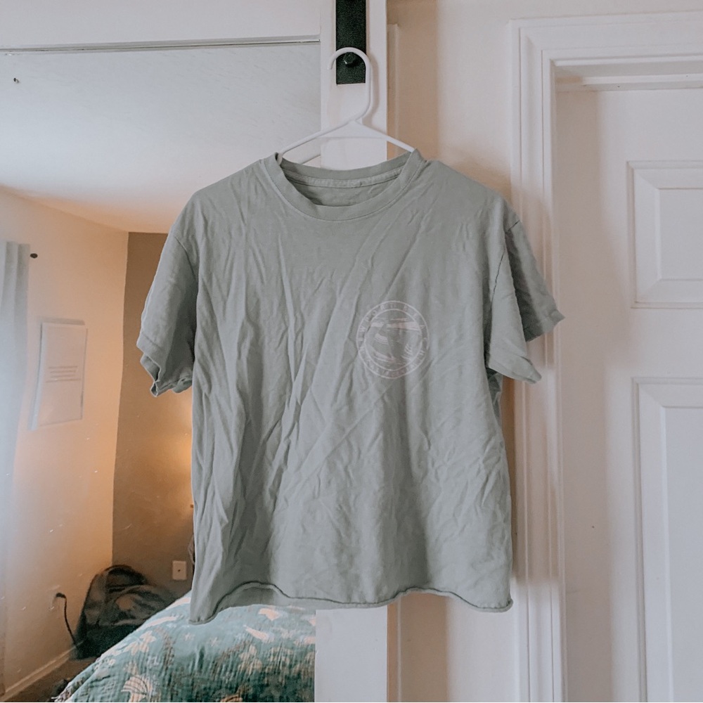 Blue Cropped Tee